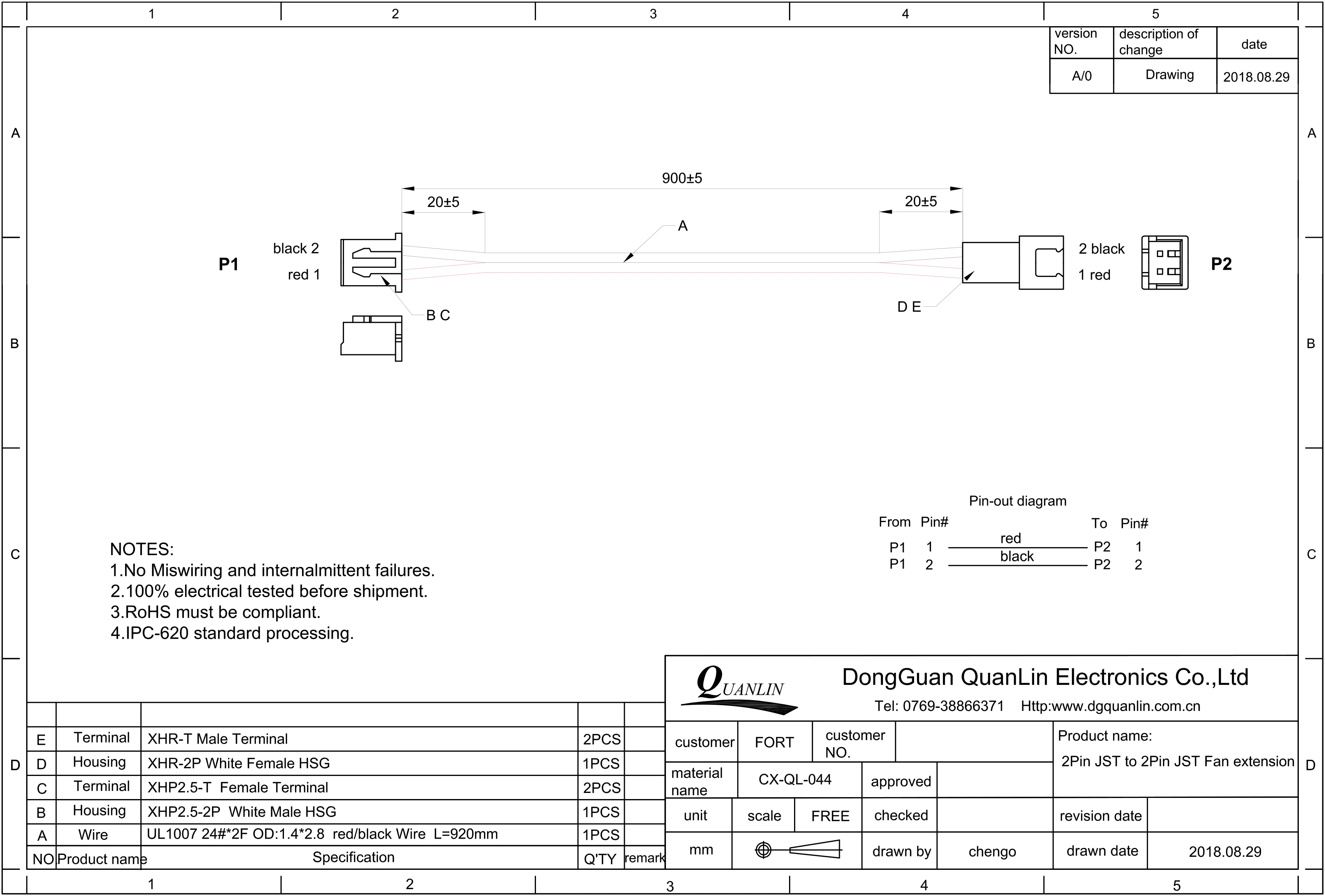 Jst Xhr To Xhp Connector Wire Harness For 3d Printer Fan Extension ...