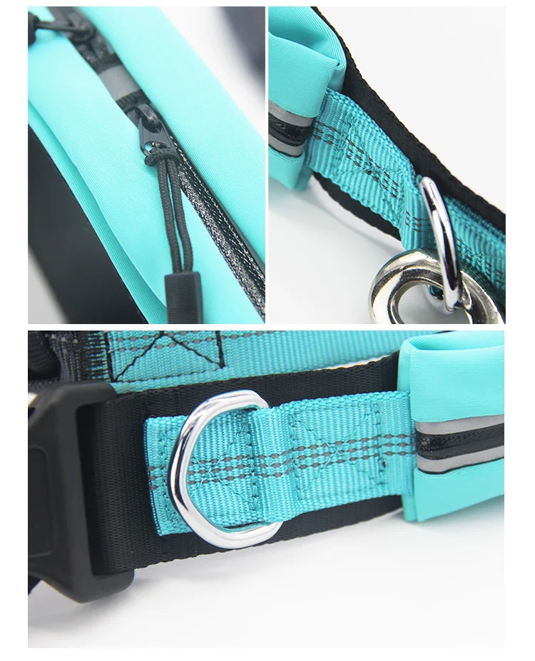 Wholesale Custom Nylon Reflective Bungee Hands Free Jogging Dog Leash