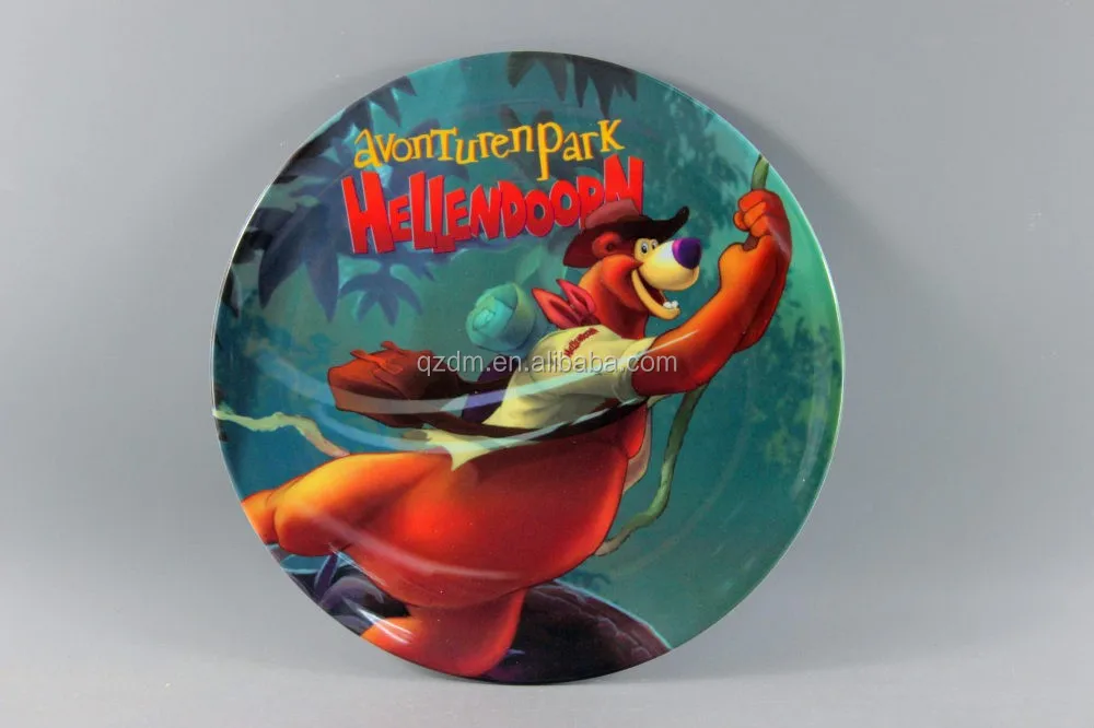 Round Shape Melamine 5 Section Plate Divided Tray