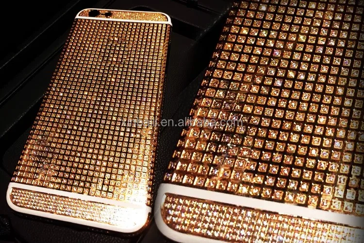 Bling crystal housing for iPhone 6 luxury gift ZG golden concept design full diamond back casing for iPhone 6 plus