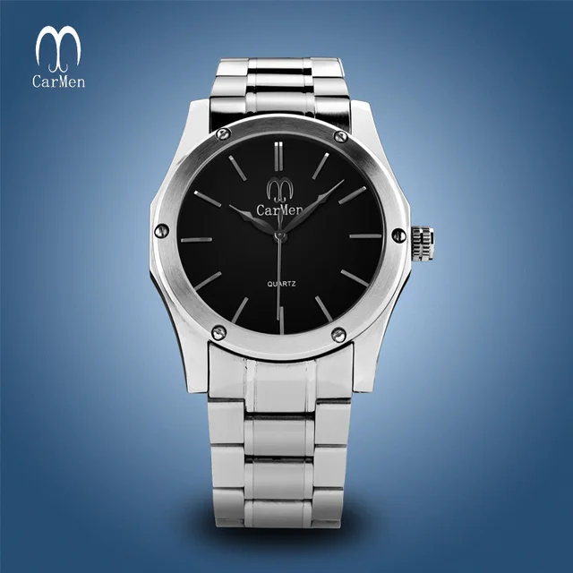 wrist japan movt quartz watch stainless steel case back
