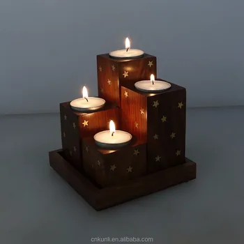 candle holder decorations set of 4 wood varying sizes tealight candle holder excellent as diwali - Christmas Log Candle Holder Decorations candle holder decorations set of 4 wood varying sizes tealight candle holder excellent as diwali - Christmas Log Candle Holder Decorations