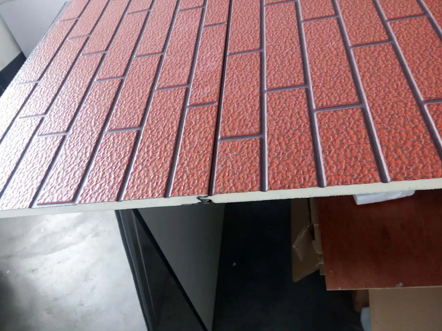 Metal Pu Foam Sandwich Cladding For Exterior Wall Panel Metal Pu Foam Sandwich Cladding For Exterior Wall Panel