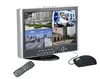 CCTV 15" LCD Monitor 4ch h.264 Net DVR stand alone video system