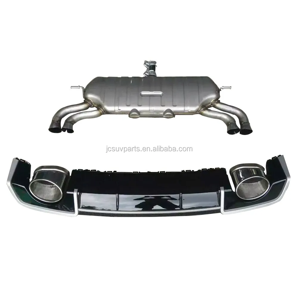 Pp Rs3 Exhaust With Rear Lip Diffuser For Audi A3 8v Sedan Buy Exhaust Diffuser For Audi A3,Pp