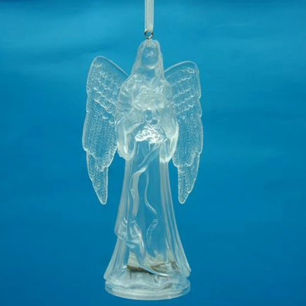 Christmas Tree Hanging Decoration Lighted Christmas Acrylic Angels With ...