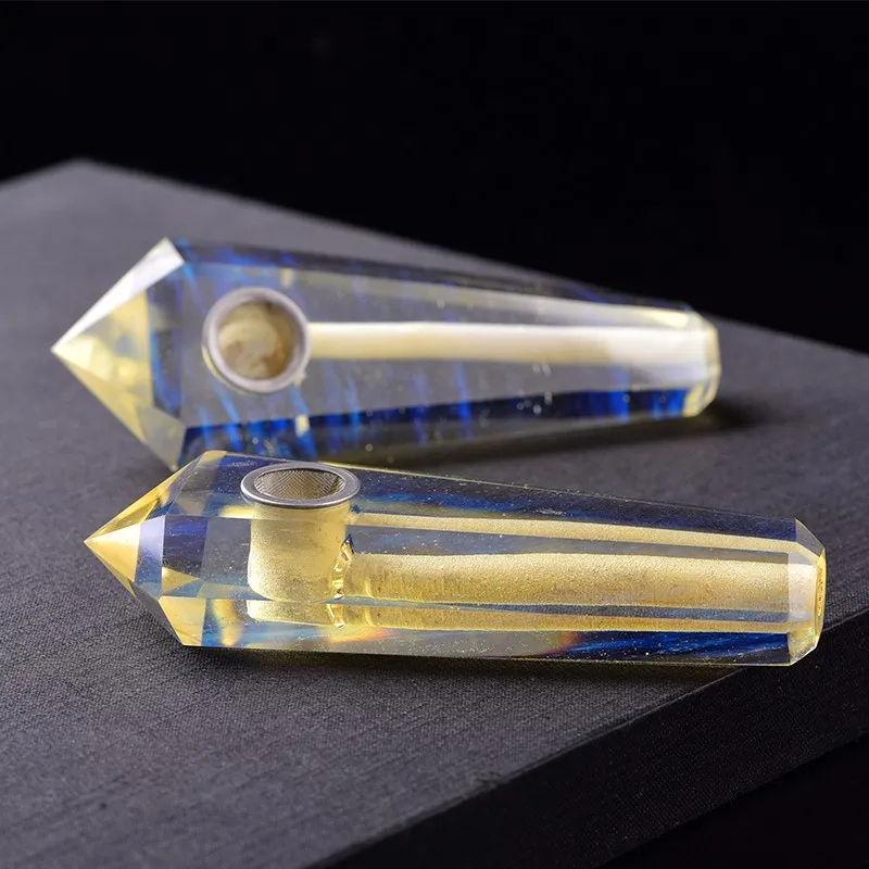 Free Shipping Natural Crystal Pipe Tobacco Stone Pipes Crystal Quartz