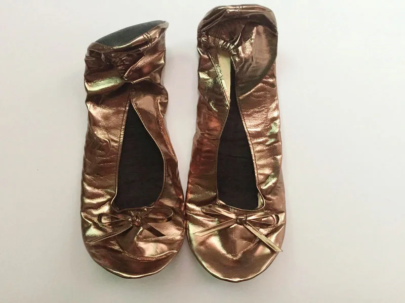 ballet flats in a bag