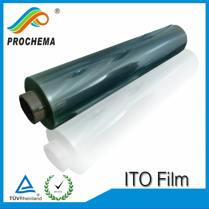 ITO on PET film 300mm x 200mm Transparent conductive film 30 ohm/square 