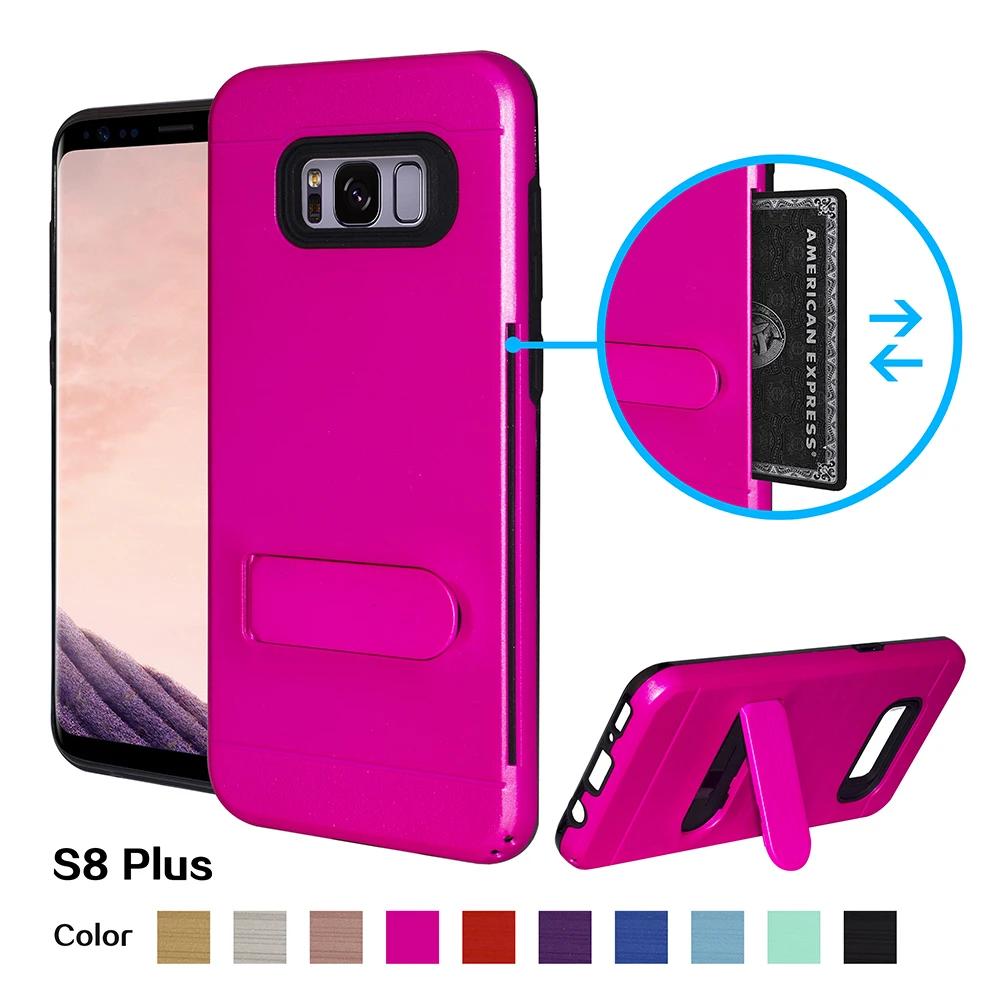 Nouveautés De Luxe Brillant 2in1 Téléphone Cas Couverture Arri¨re pour Sam galaxy s8 Dur PC Cas