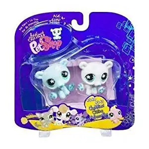 Littlest Pet Shop Exclusive Funniest Pet Pairs Figures Pink Bunny and Bull Terrier with Mailbox Hasbro