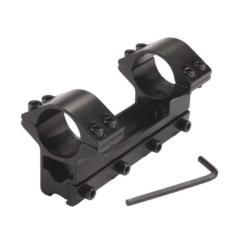 Double Rifle Scope Mount Ring 25.4mm/1'' 11mm Dovetail Rail 100mm One Piece 