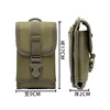 Tactical MOLLE Army Mobile Phone EDC Security Pack Carry Accessory Kit Pouch Belt Loops Waist Bag Case For iPhone 6plus