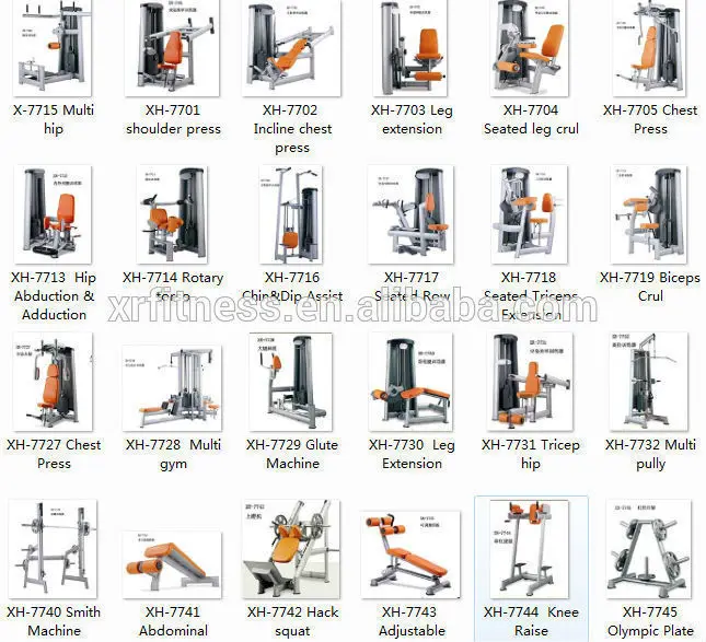 leg exercise equipment names