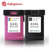 Colorpro 61xl remanufactured printer cartridge with chip reset compatible for HP61XL Inkjet printer
