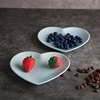 Lovely Heart Shape Ceramic plate Tableware candy dish blue