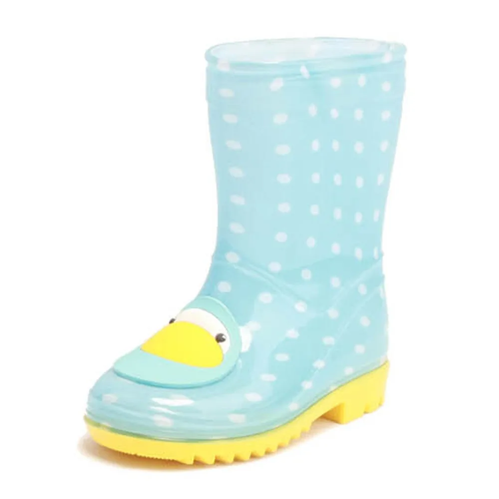 Kids Cute Animal Print Pvc Rain Boots Reach Standard Children Wellies ...