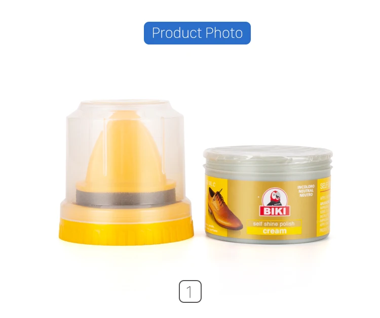 Various Colors Solid Leather Shoe Polish Carnauba Wax  Balm Polishing Plastic Jar with Sponge Brrush Cream Care Products Black