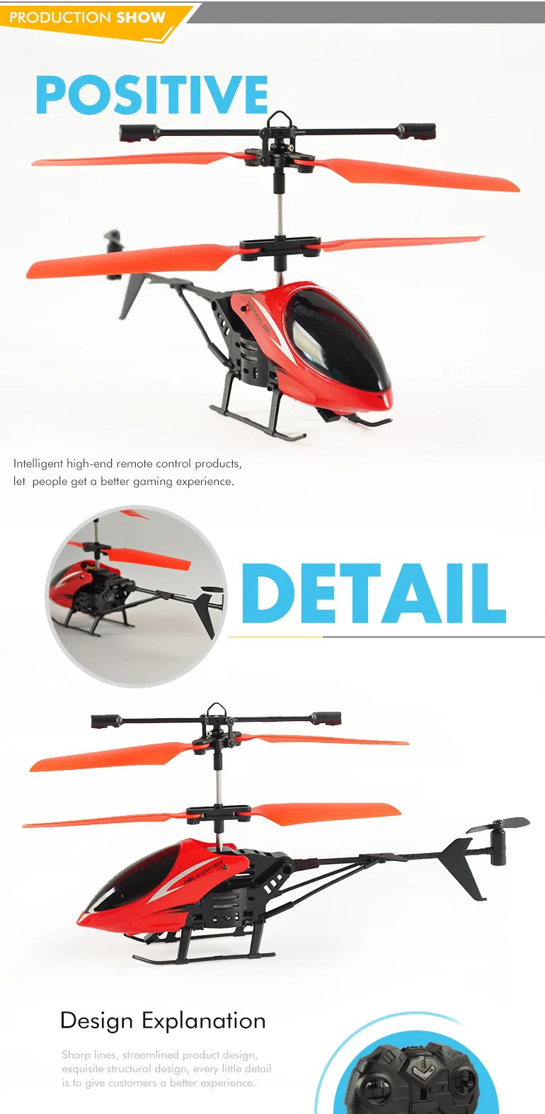 hand remote control helicopter
