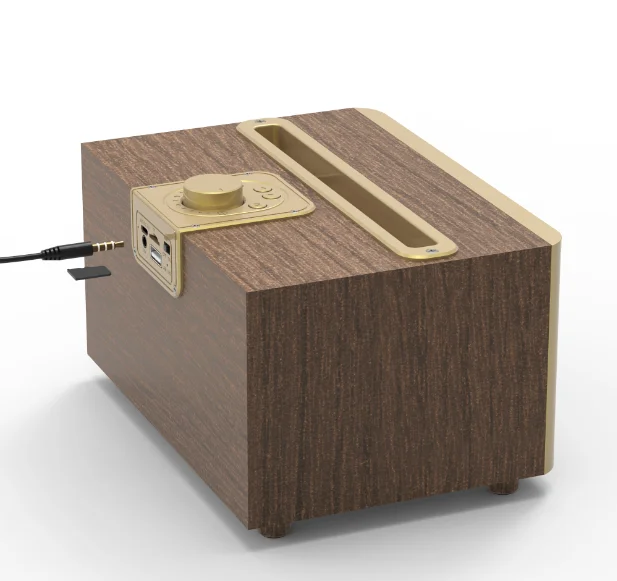 OneDer V6 with USB/TF/AUX phoneholder Rrtro wireless speaker - ANKUX.COM