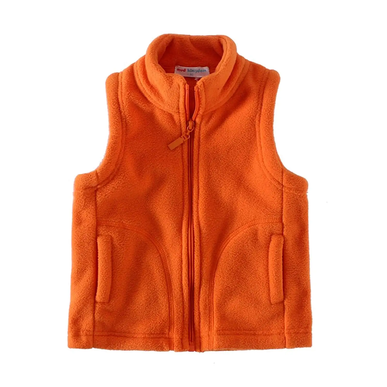 UWESPRING Boys Vests Autumn Winter Fleece Solid Pocket