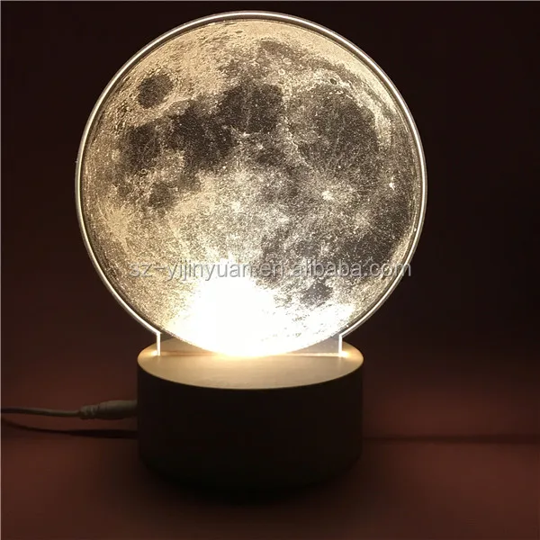 Chic Led Moon Light Ball Acrylic Moon For Gifts - Buy Led Moon Light ...