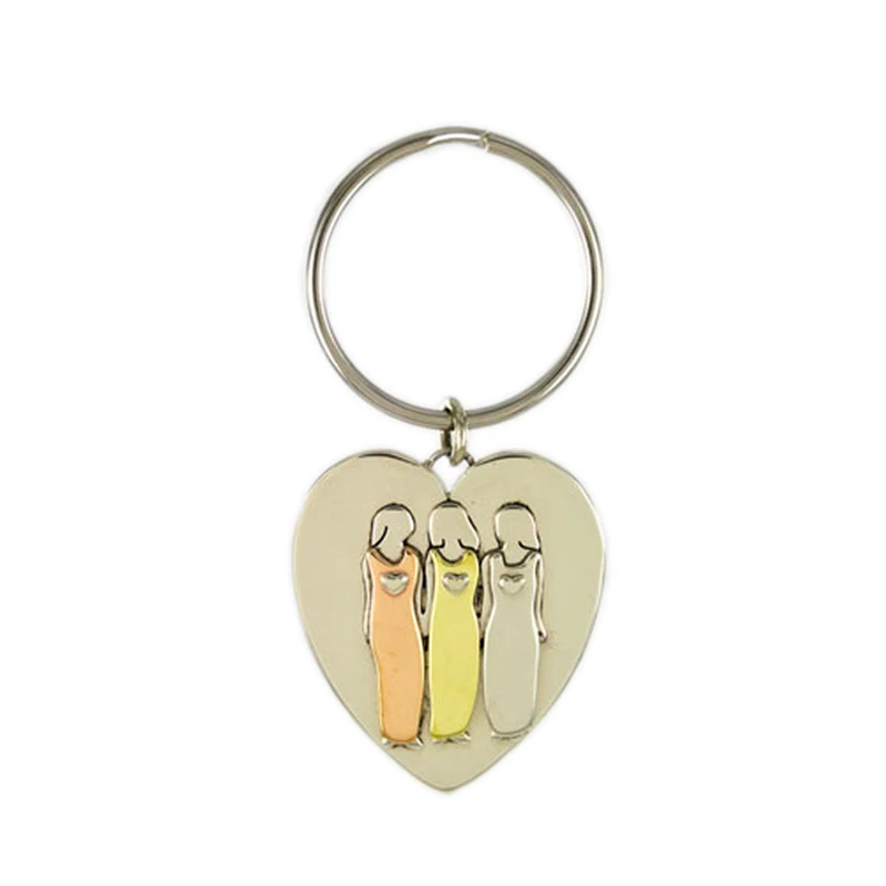 Custom Unique Diy Style Copper Brass Aluminum Round Blank Key Ring Tag