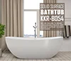 custom made 48 inch artificial resin stone bathtub bath tub