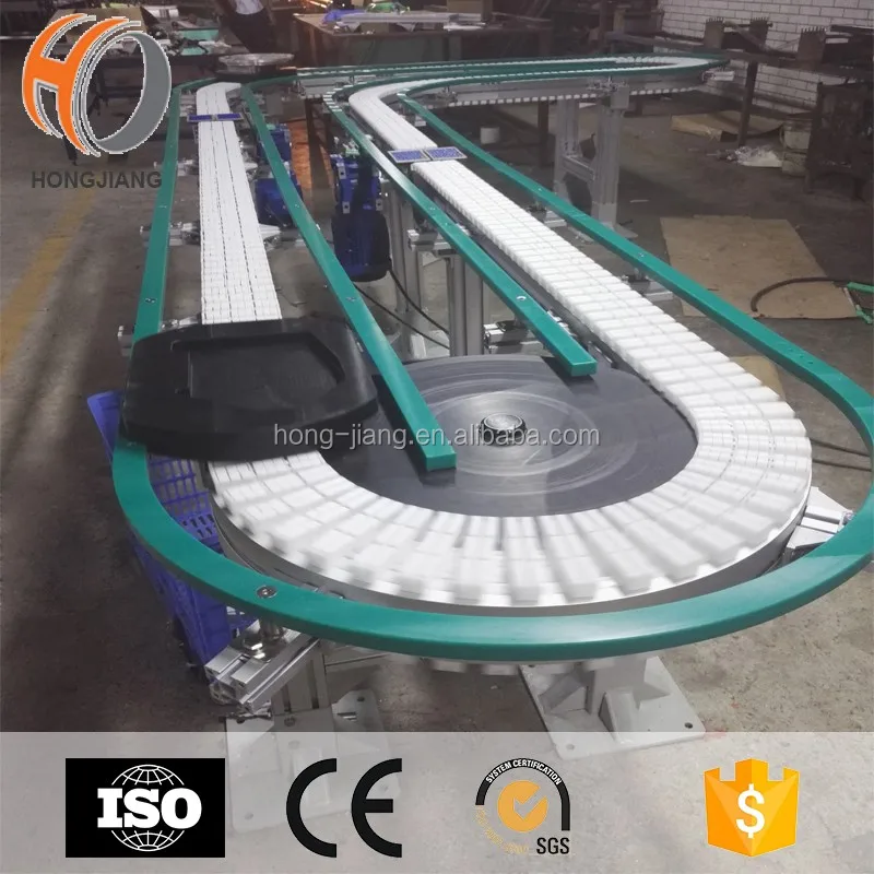 Medical industry low friction chain conveyor with roller beads