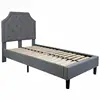 Fabric bed Flash Furniture Brighton Tufted Twin Platform Bed in Light Gray luxury fabric sofa bed