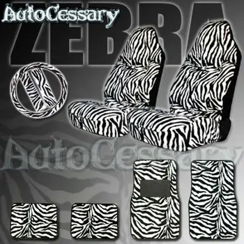 New 9pc Safari Zebra Tiger Animal Print Car Mats Seat Covers Buy