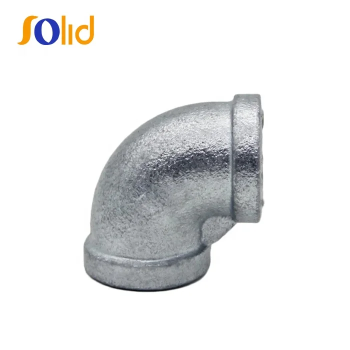 En 10242 Hot Dipped Galvanized Malleable Iron Pipe Fitting 90 Elbow