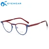 Custom New Style Women Oval Eyewear Glasses half Round Carbon Fiber Eyeglasses Frames