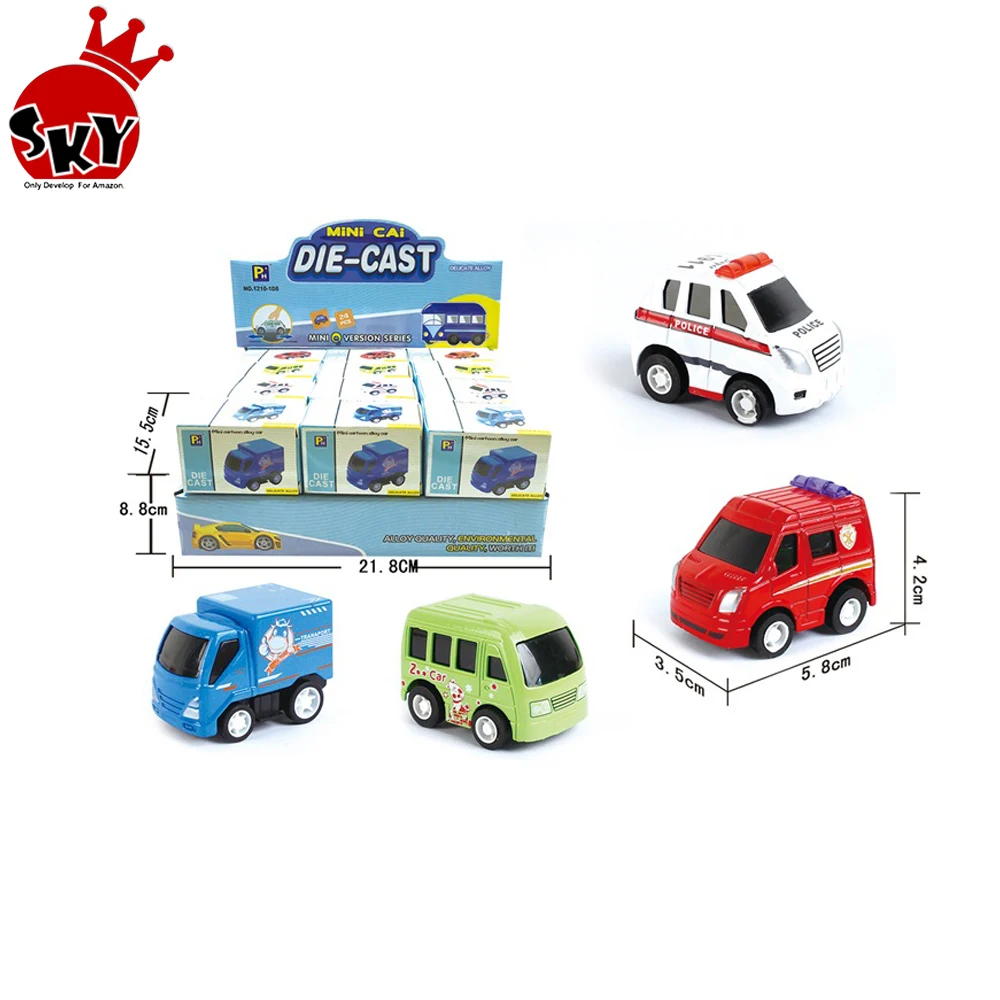 High Quality Children's Diecast Model Car Pullback Multicolor Alloy Die