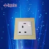 Ingelec brand 3 pin uk plating wall socket british 13 amp switched socket