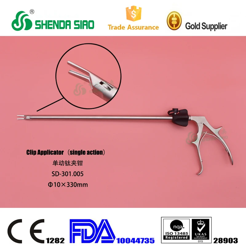 Basic Surgical Ligation Clips Disposable Titanium Clip Large Middle