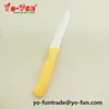 GJH125 USA yellow plastic handle ceramic blade sharp cheap knife