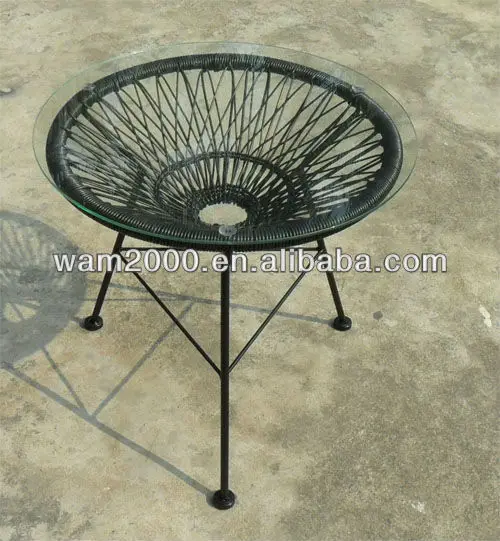 Garden Round Rattan Coffee Table For Outdoor - Buy Rattan Coffee Table