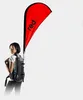 Custom made advertising Block fabric polyester teardrop backpack flag banner & pace flags