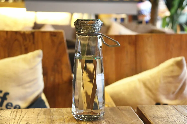 Plastic Water Bottle, Special Diamond style BPA FREE Water Bottle, Leak Free sports water bottles