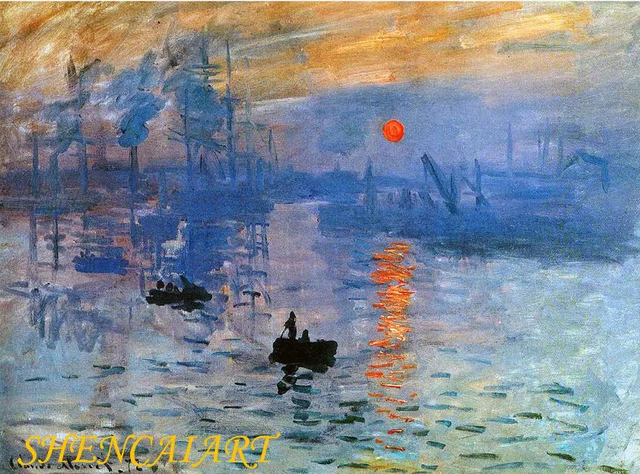 Claude Monet célèbre tableau Impression , soleil levant