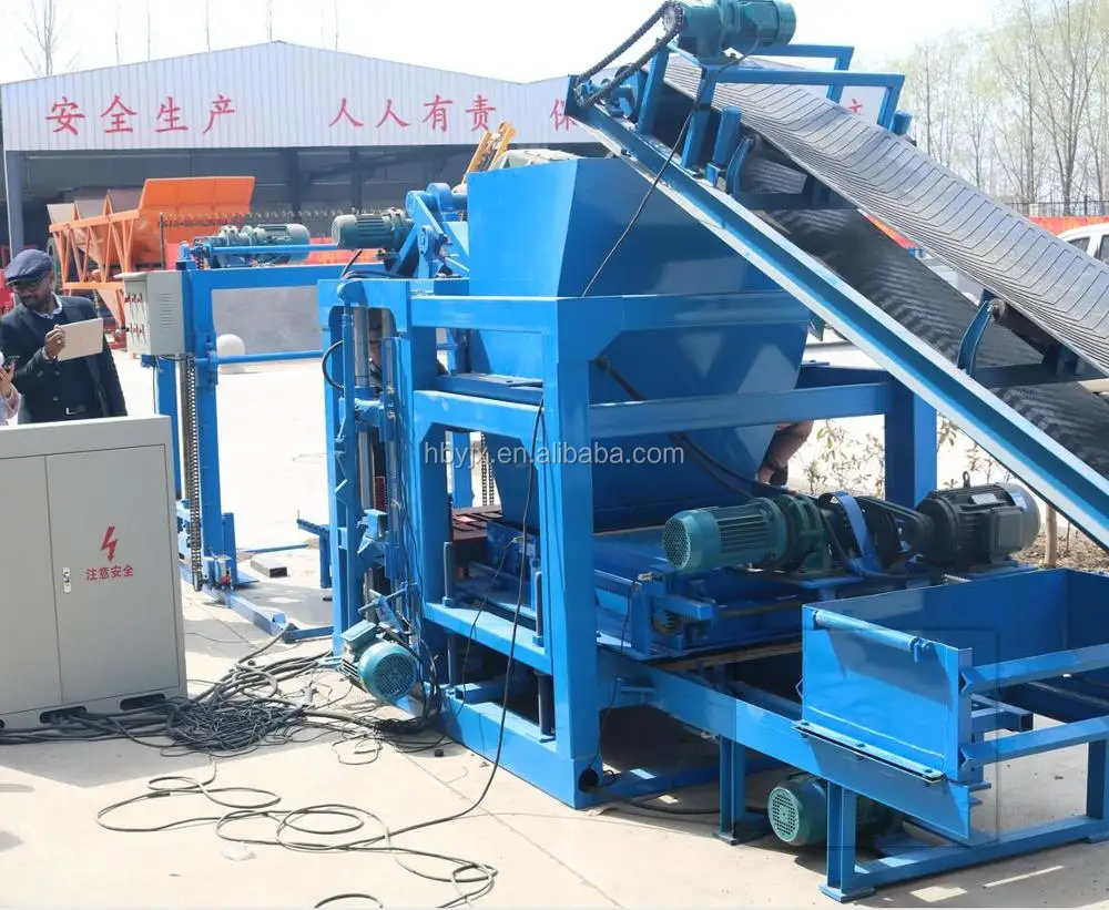 Hot Selling Qtj4-25 Aircrete Block Machine Fully Automatic Paver Brick ...