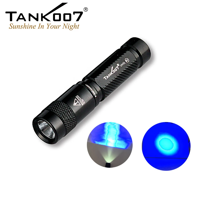 Tank007 UV01 2019 promotional item black light keychain light 365nm uv flashlight black light for money detection