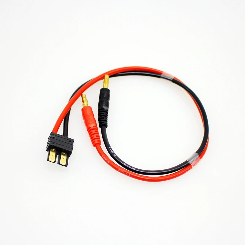 Traxxas Male Battery Charger Lead 14awg 35cm Trx To 4mm Bullet