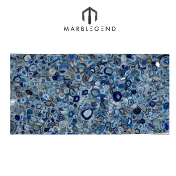 Natural Agate Stone Blue Tile For Diffe Beautiful Decoration Natural Agate Stone Blue Tile For Diffe Beautiful Decoration