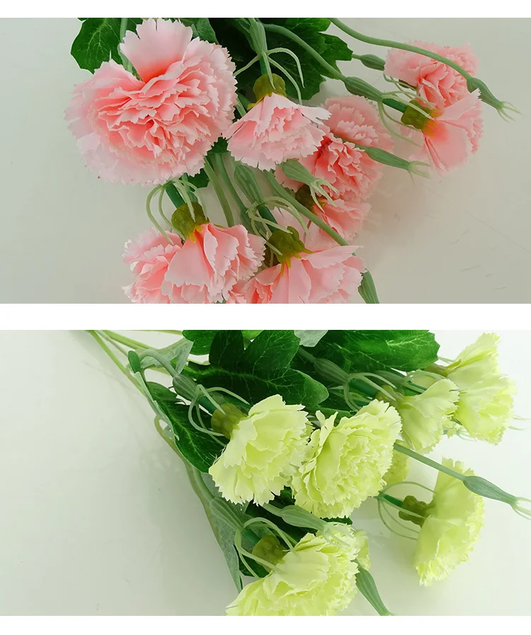 Beautiful Silk Carnations Dried Carnations Artificial Carnation Flowers