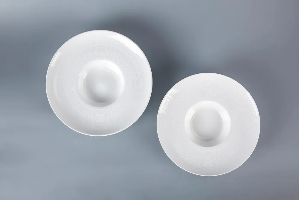product-Two Eight-elegant timeless white executive dining Rim Flared DeepSoup Bowl porcelain dishwah-1