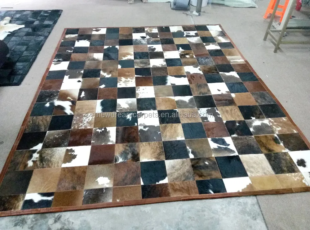 Alfombra Con Área De Retales De Alta Calidad,Alfombra Con Piel De Vaca
