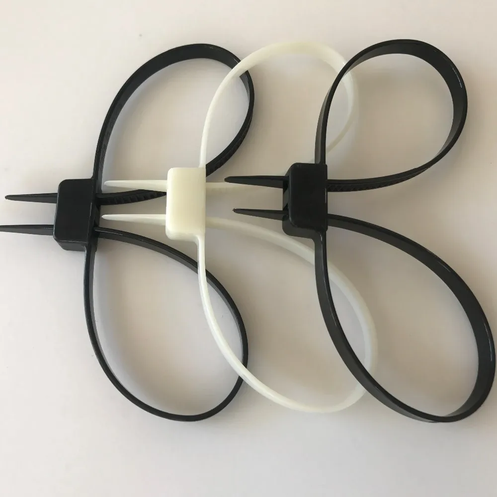 Disposable Zip Tie Handcuffs 100pcs Police Double Locking Strong