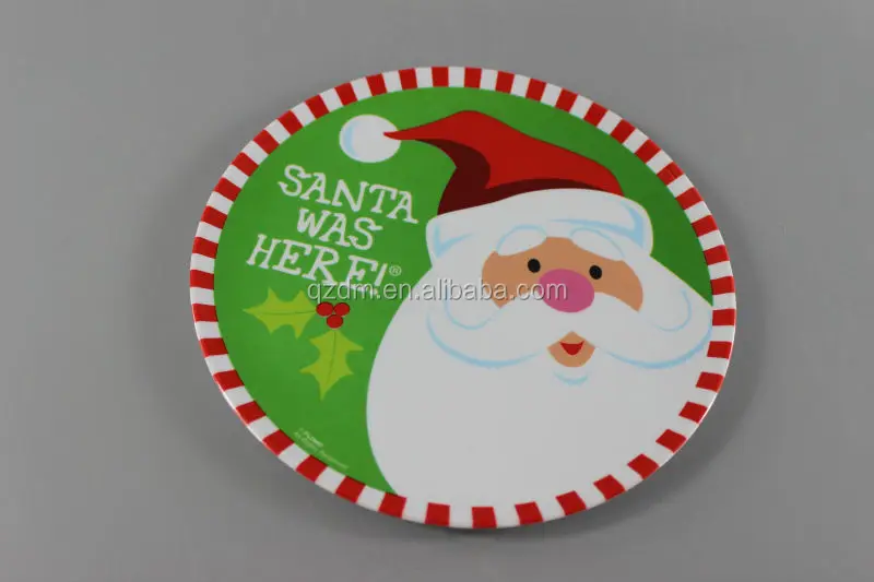 Melamine Christmas dinner plate